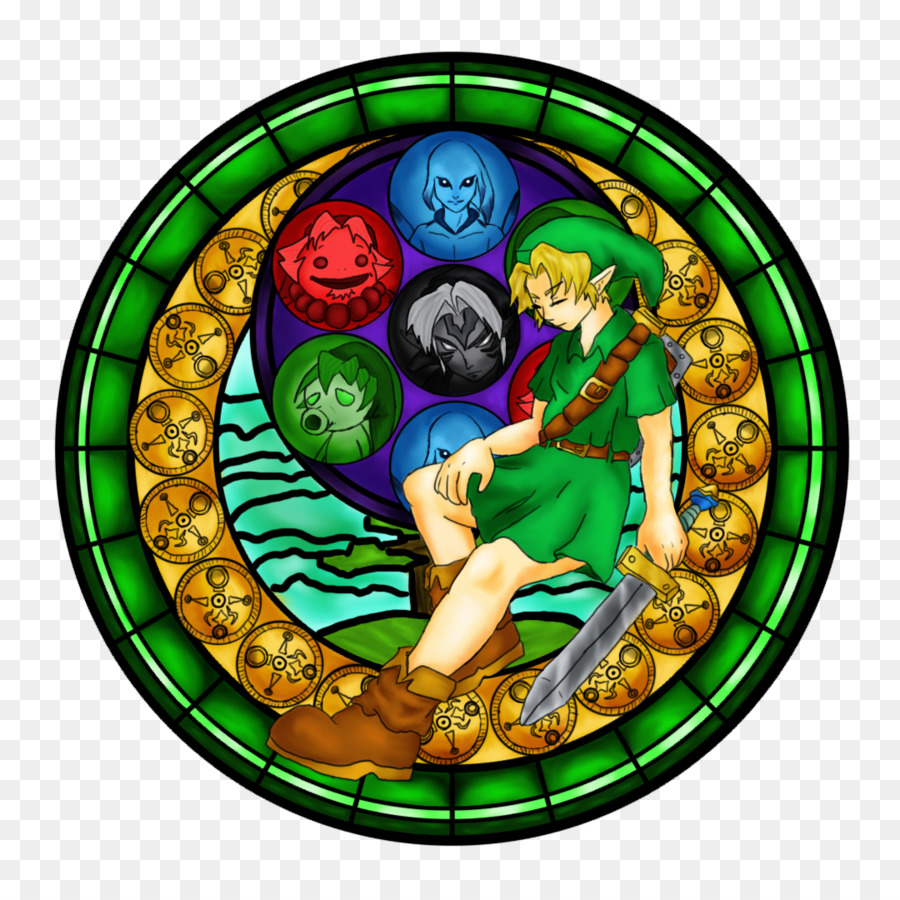 La Légende De Zelda Majora S Mask，Vitrail PNG