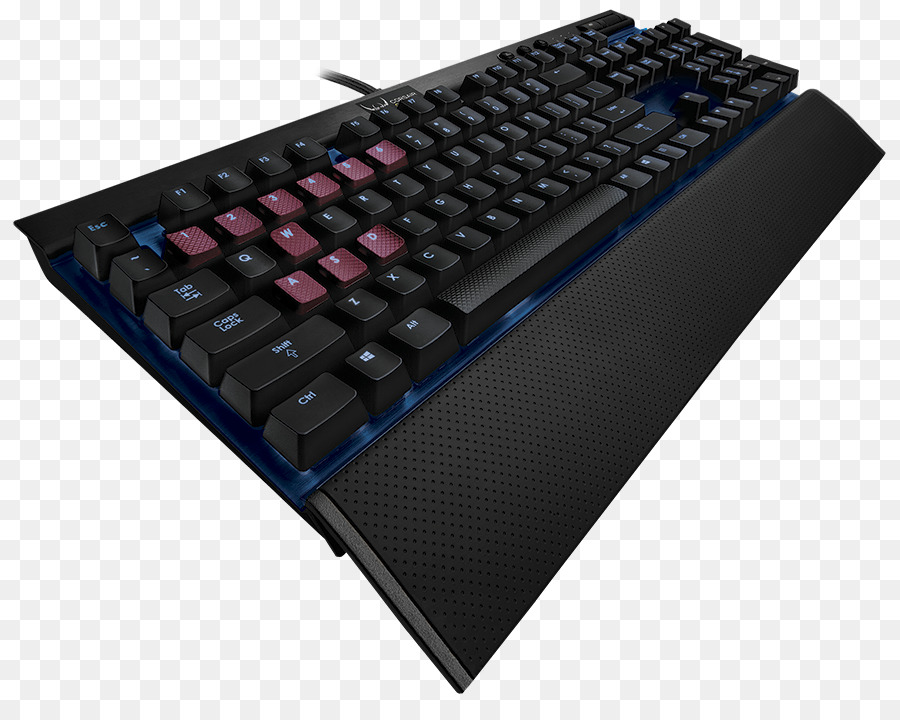 Clavier Noir，Rétroéclairage Rouge PNG