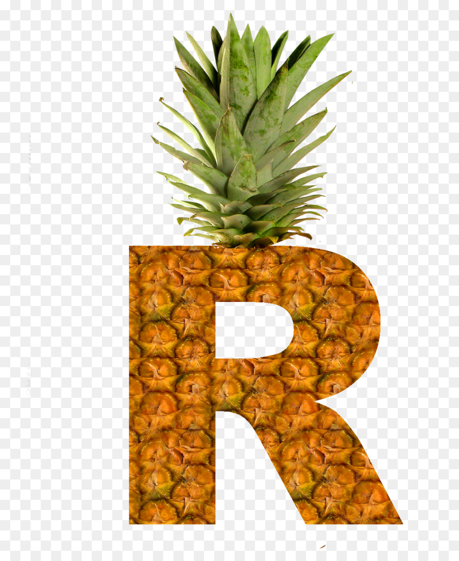 Ananas Lettre R，Fruit PNG