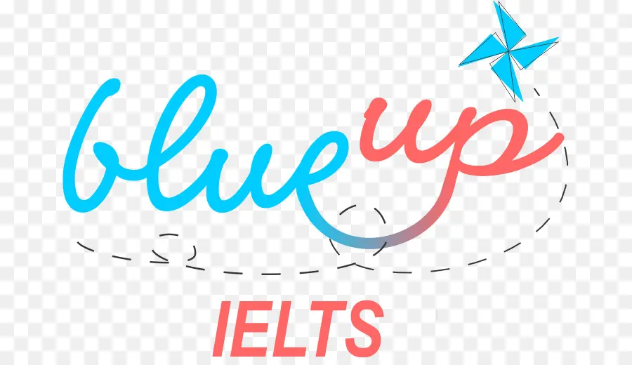 Logo Ielts En Bleu，Bleu Vers Le Haut PNG