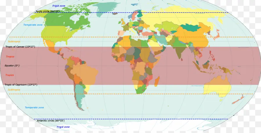 Carte Du Monde，Tropiques PNG