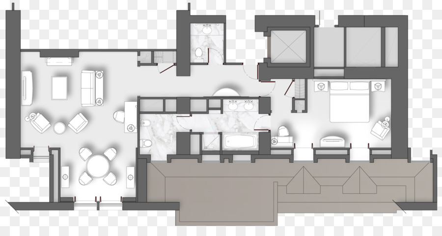 L Architecture，Plan D étage PNG