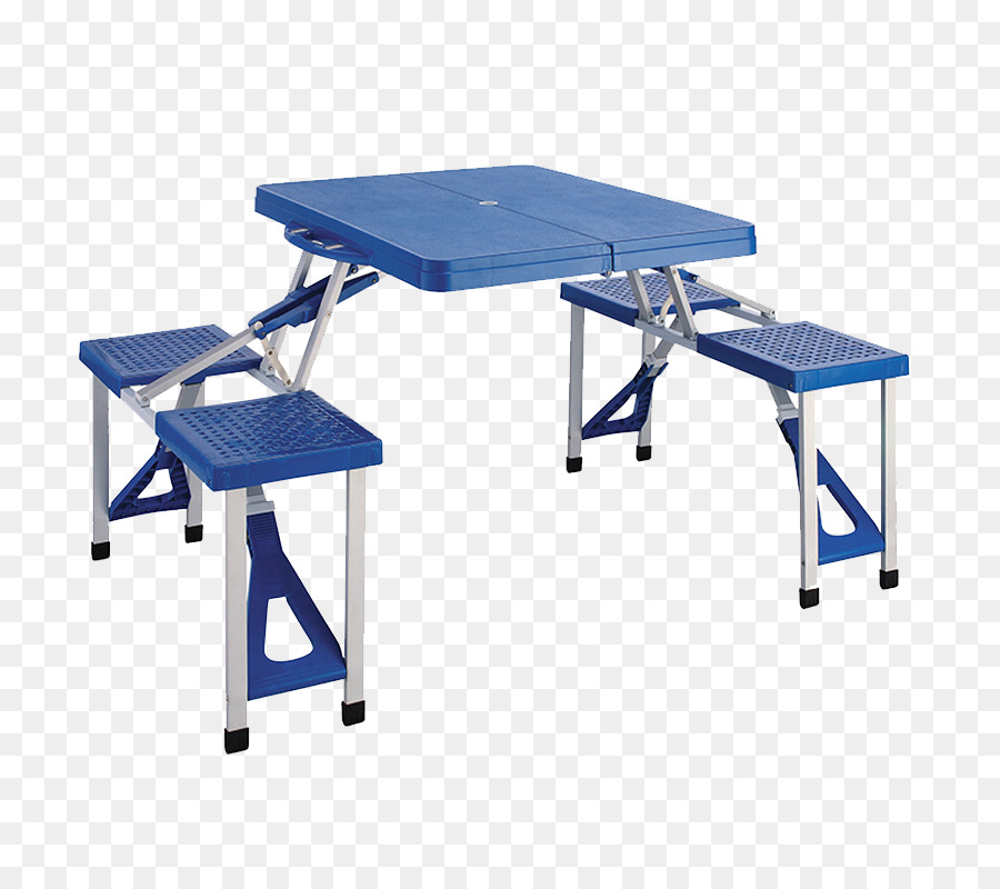 Table De Pique Nique Bleue，De Plein Air PNG