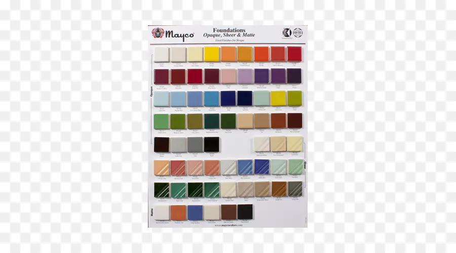 Échantillons De Couleurs，Mayco PNG