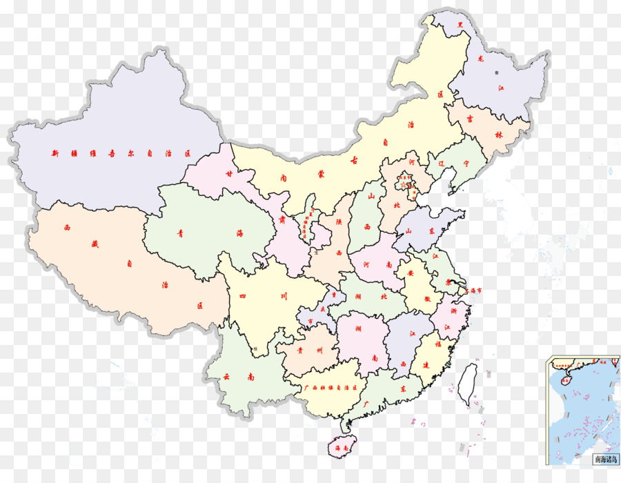 La Chine，Carte PNG