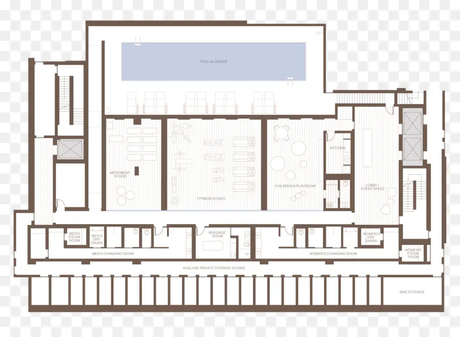 Plan D étage，L Architecture PNG