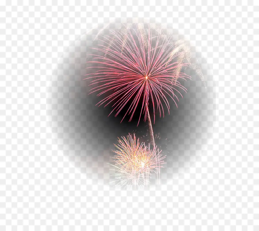 Feux D'artifice Rouges，Explosion PNG