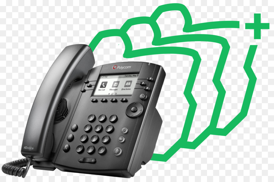 Téléphone Voip，Polycom PNG