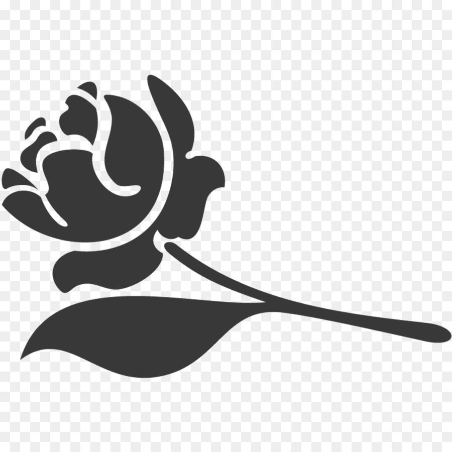 Rose Noire，Silhouette PNG