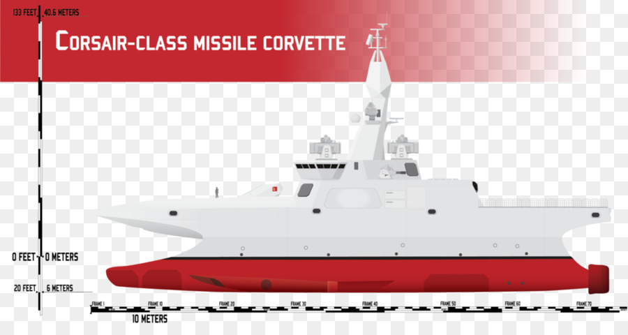 Corvette Lance Missiles，Bateau PNG