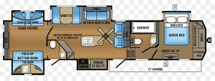 Plan D'étage Du Camping Car，Véhicule Récréatif PNG