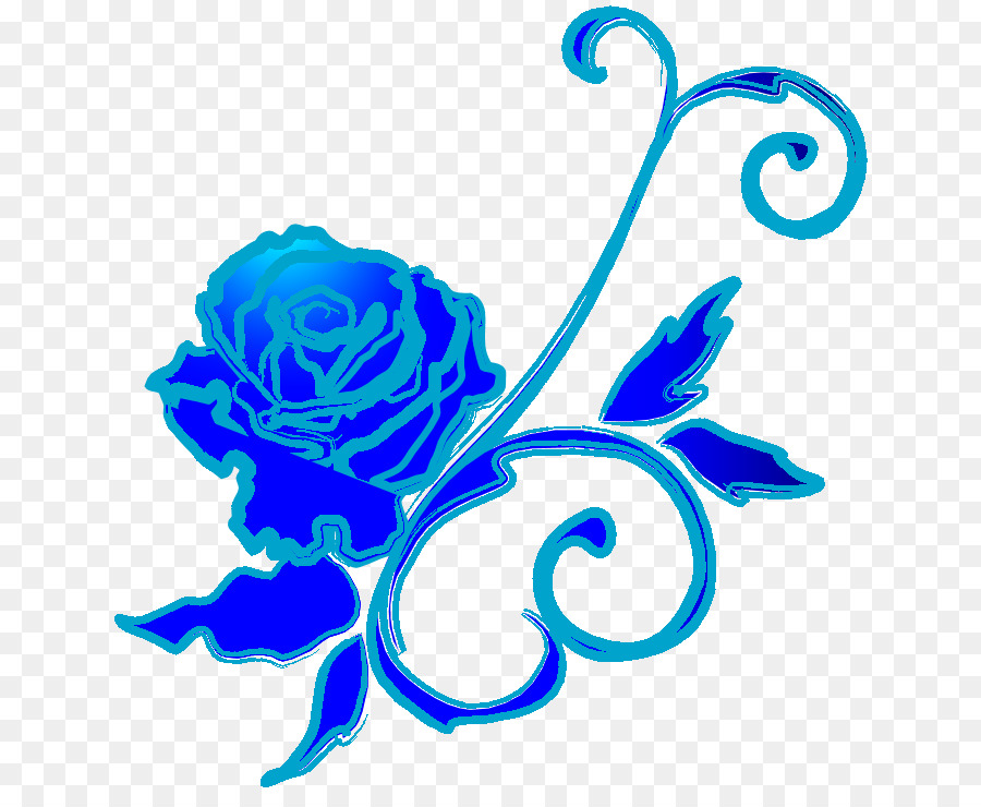 Rose Bleue，Floral PNG