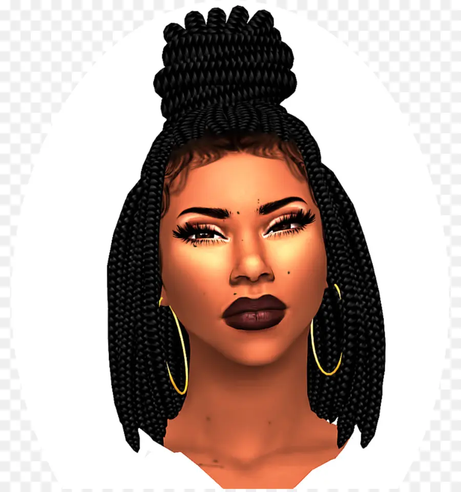 Les Sims 4，Coiffure PNG
