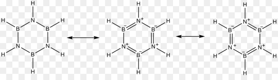 Borazine，Structure De Lewis PNG