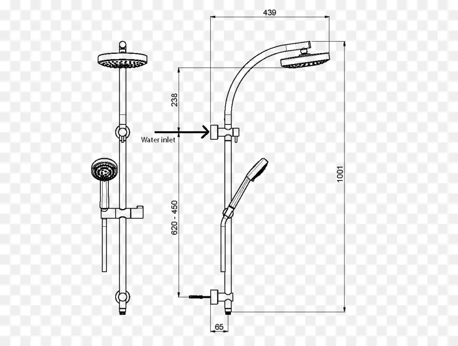 Schéma Du Système De Douche，Douche PNG