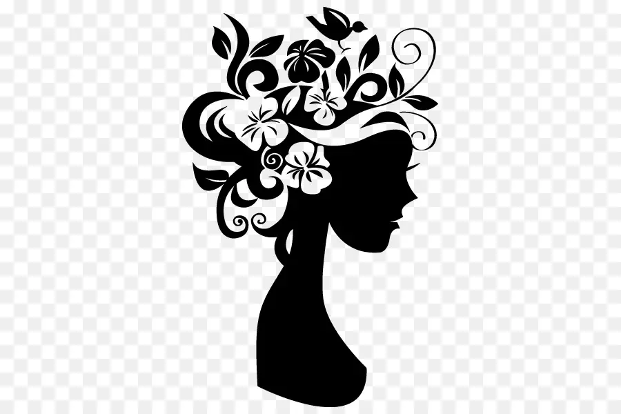 Conception De Cheveux Floraux，Femme PNG