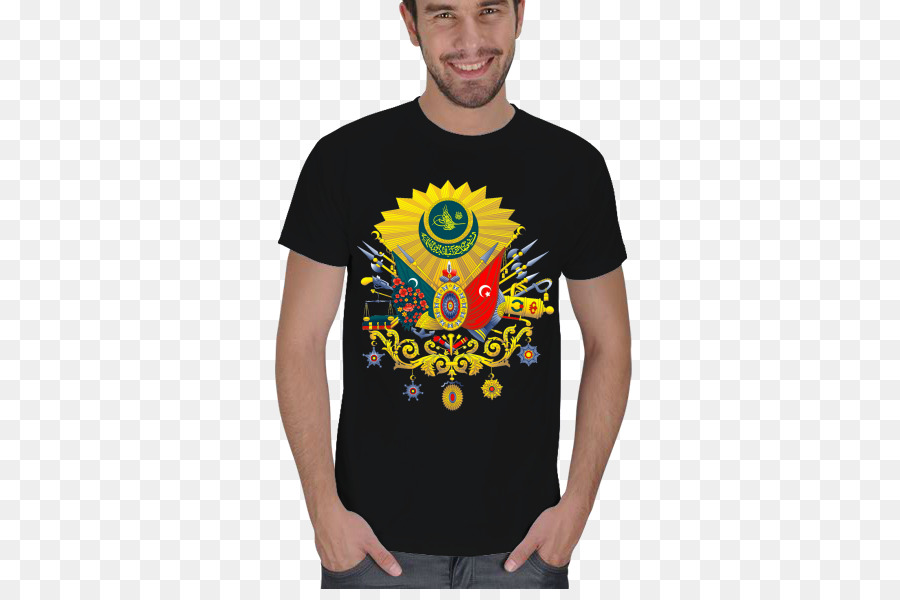 Homme En T Shirt Noir，Souriant PNG