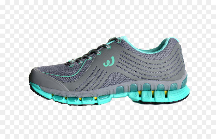 Chaussure De Course Grise Et Bleue，Sneaker PNG