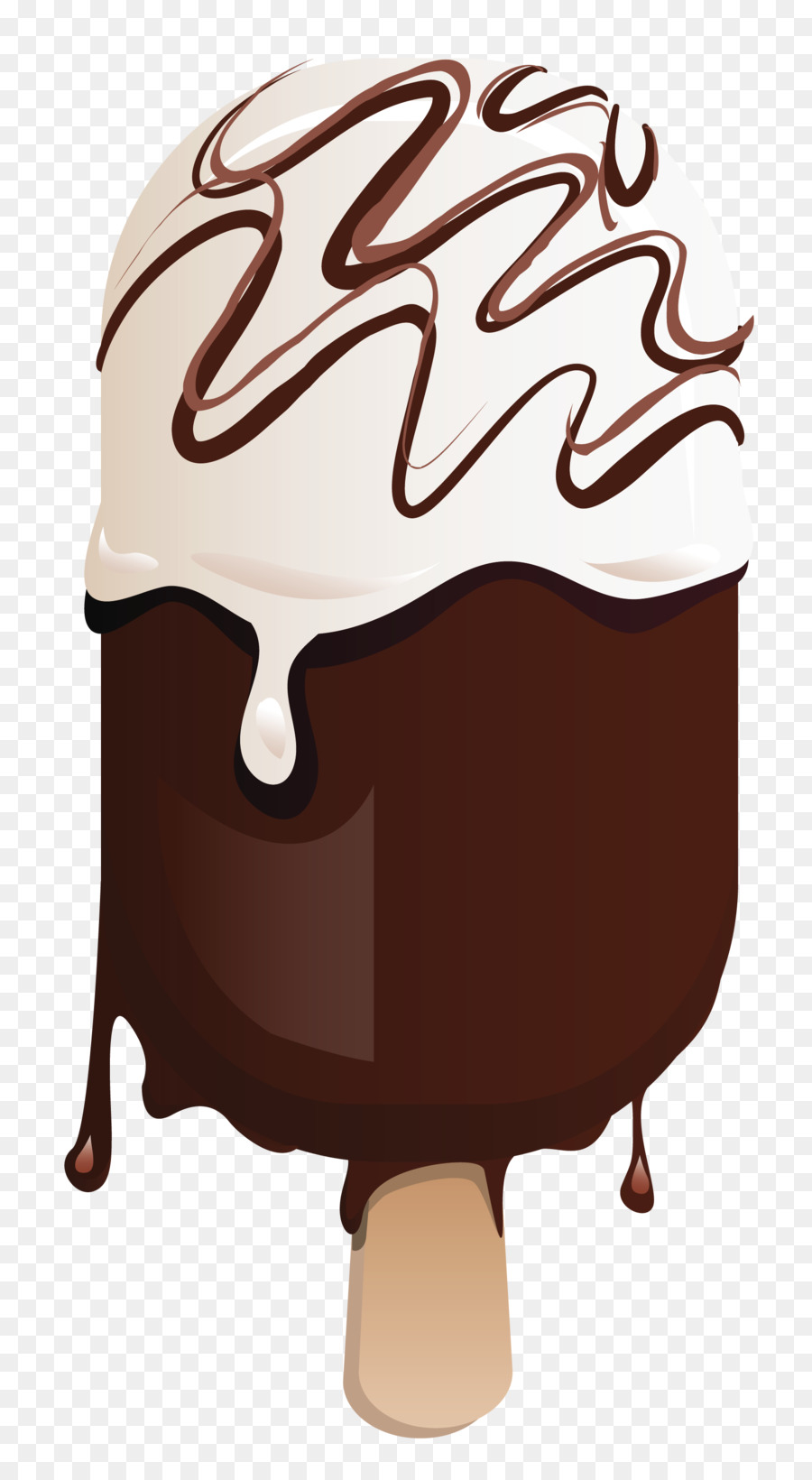 Glace Au Chocolat，Vanille PNG