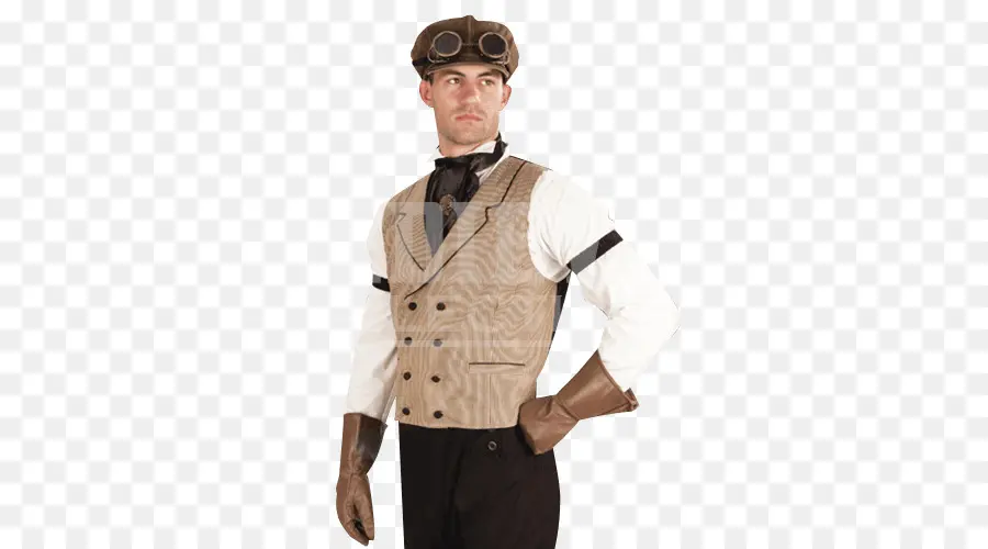 Homme En Tenue Steampunk，Chapeau PNG