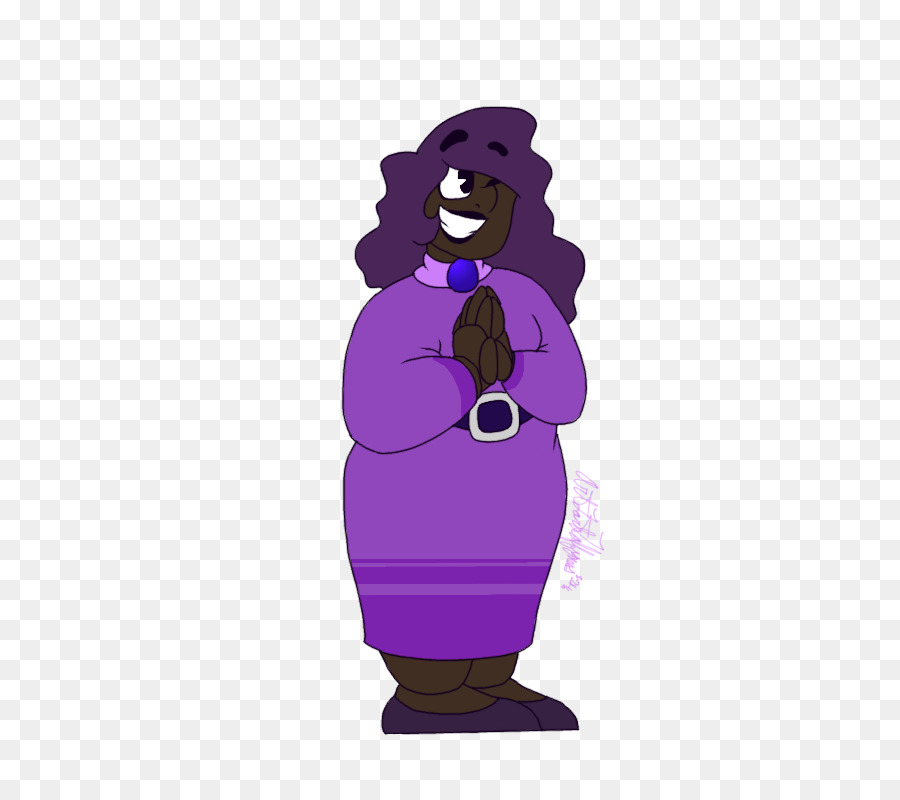 Personnage Animé En Robe Violette，Robe Violette PNG