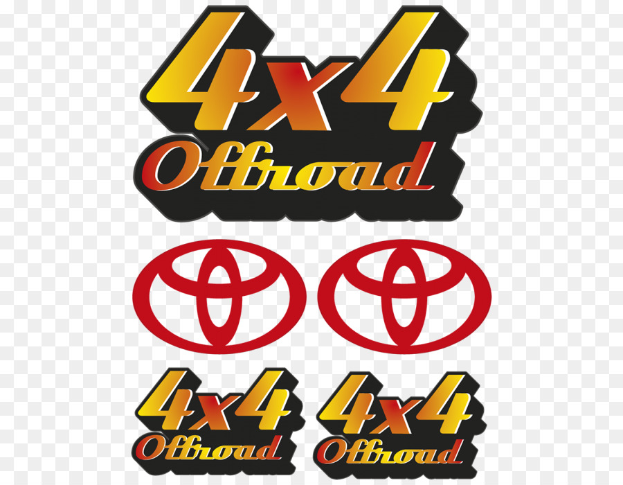 Logo Tout Terrain 4x4，Toyota PNG