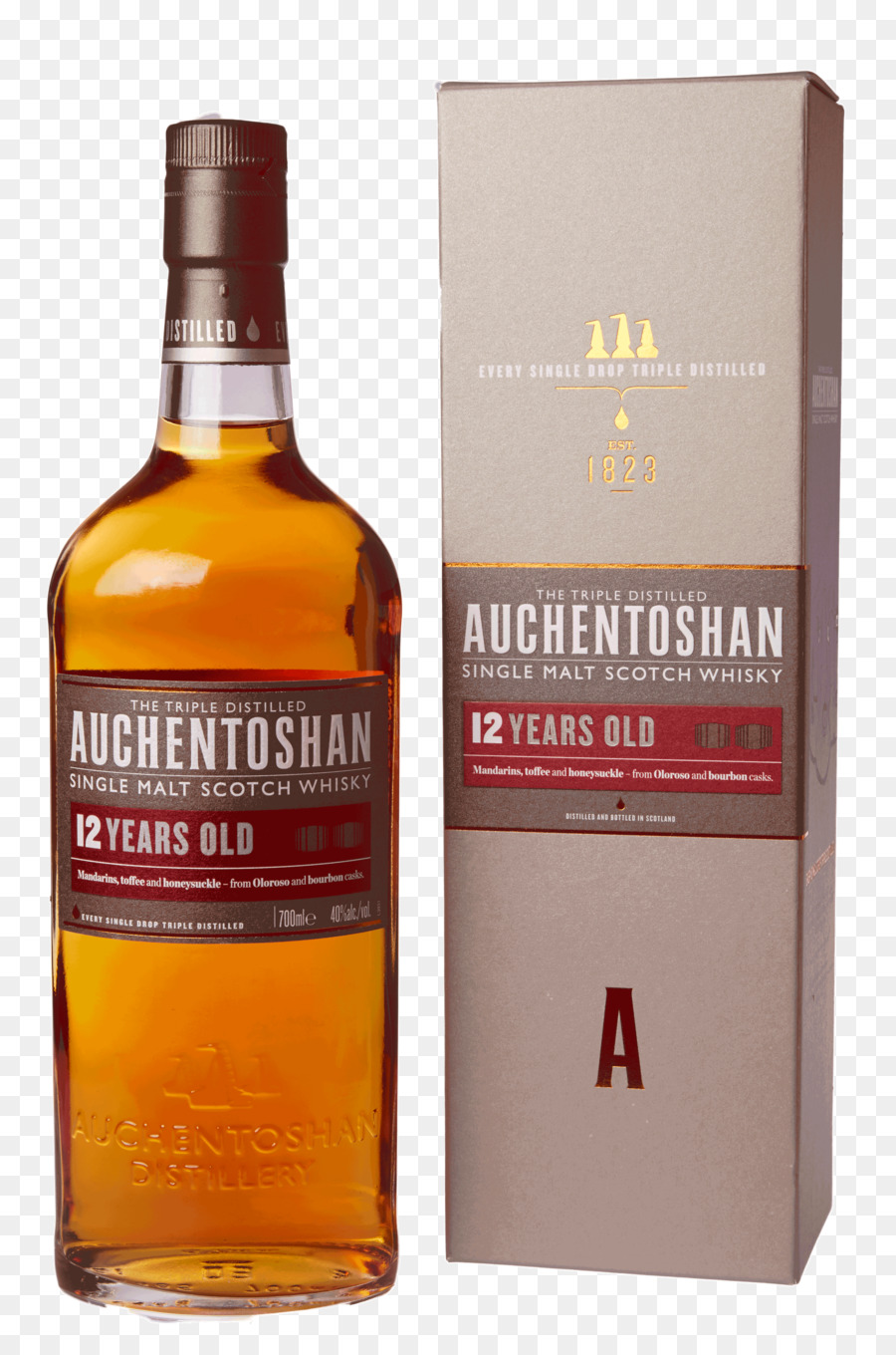 Auchentoshan 12 Ans，Bouteille PNG