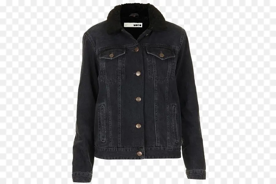 Veste En Jean Noire，Veste PNG