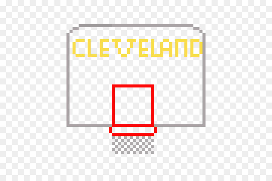 Panier De Basket Pixélisé，Cleveland PNG