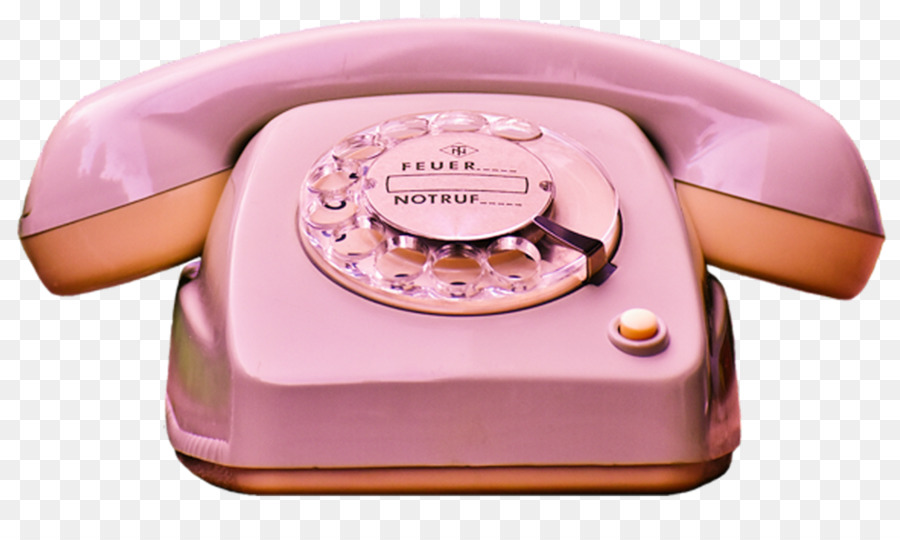 Téléphone à Cadran Rose，Ancien PNG