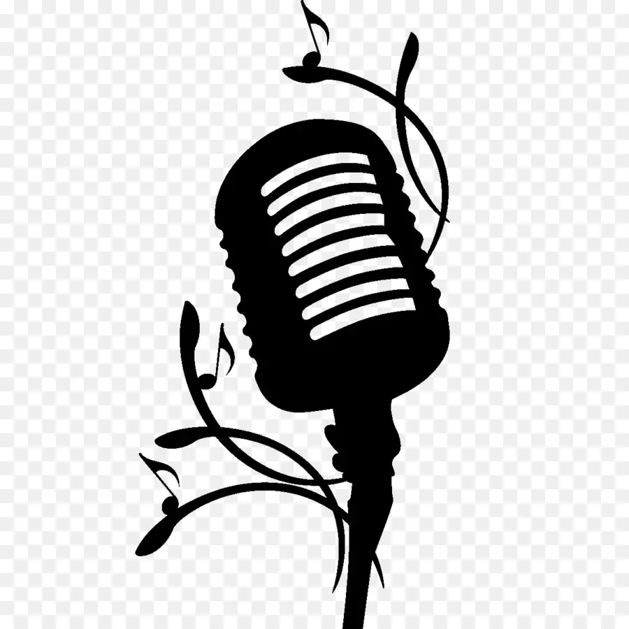 Microphone，Silhouette PNG