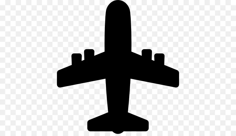 Silhouette D'avion，Vol PNG