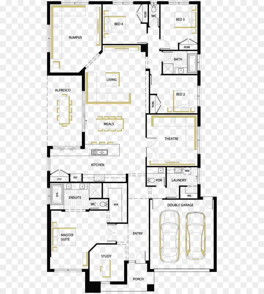 Plan D'étage，Maison PNG