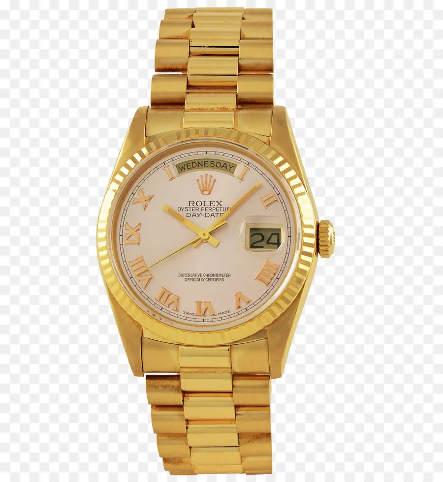 Montre Rolex En Or，Luxe PNG