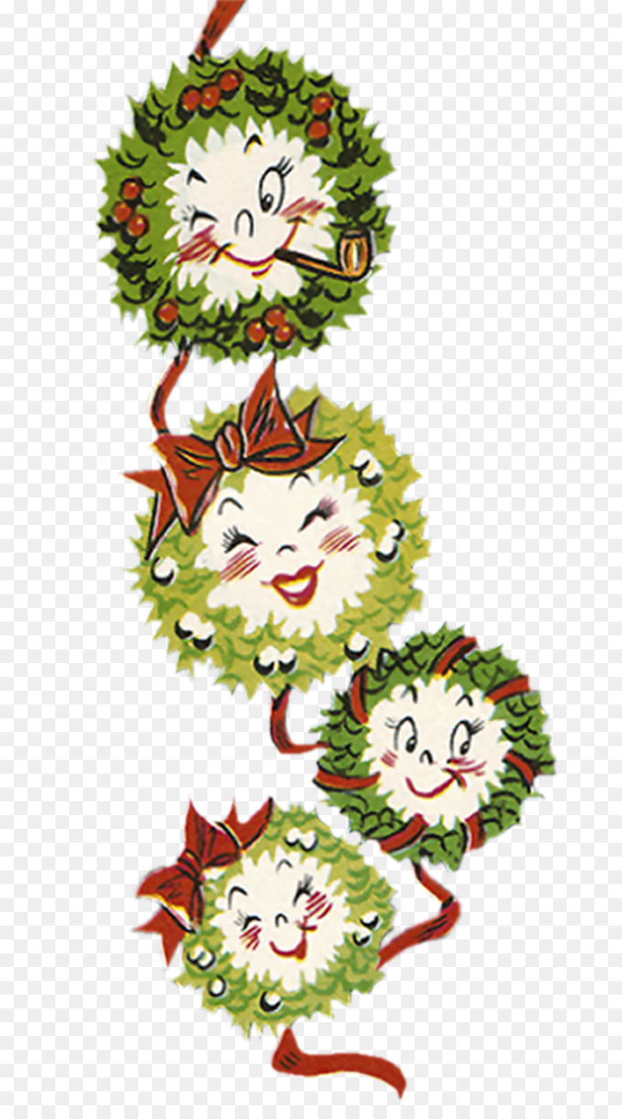 Arbre De Noël，Design Floral PNG