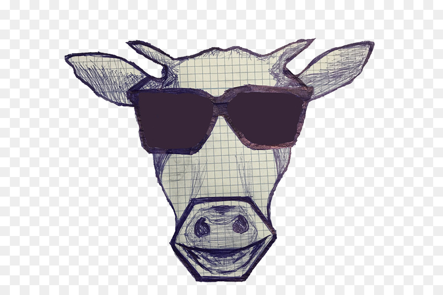 Vache，Lunettes De Soleil PNG