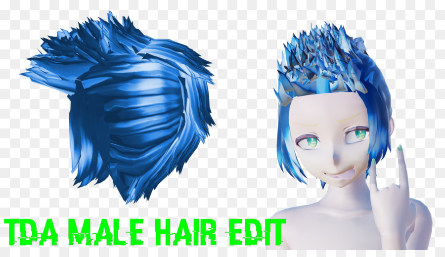 Cheveux，Bleu PNG