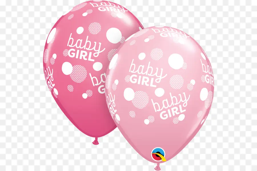 Ballons Bébé Fille，Rose PNG