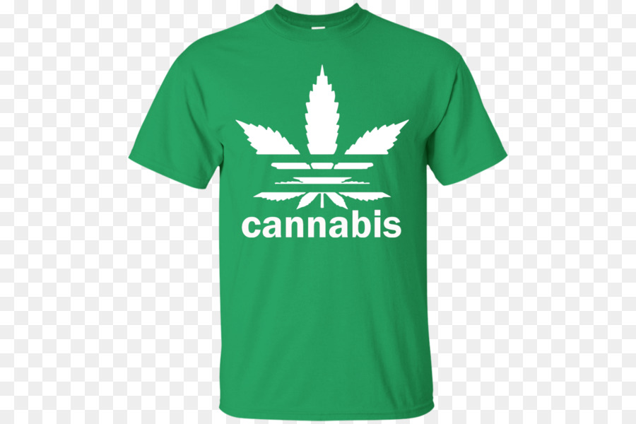 T Shirt Cannabis，Vert PNG