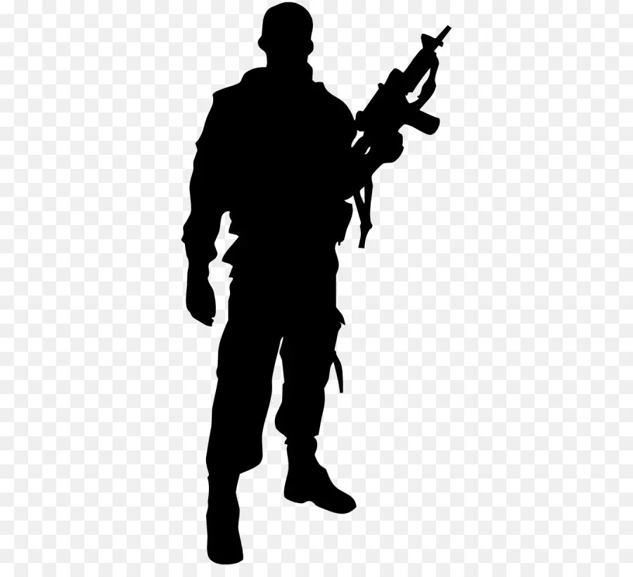 Soldat Silhouette，Militaire PNG