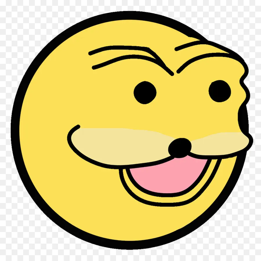 Visage Souriant Jaune，Sourire PNG