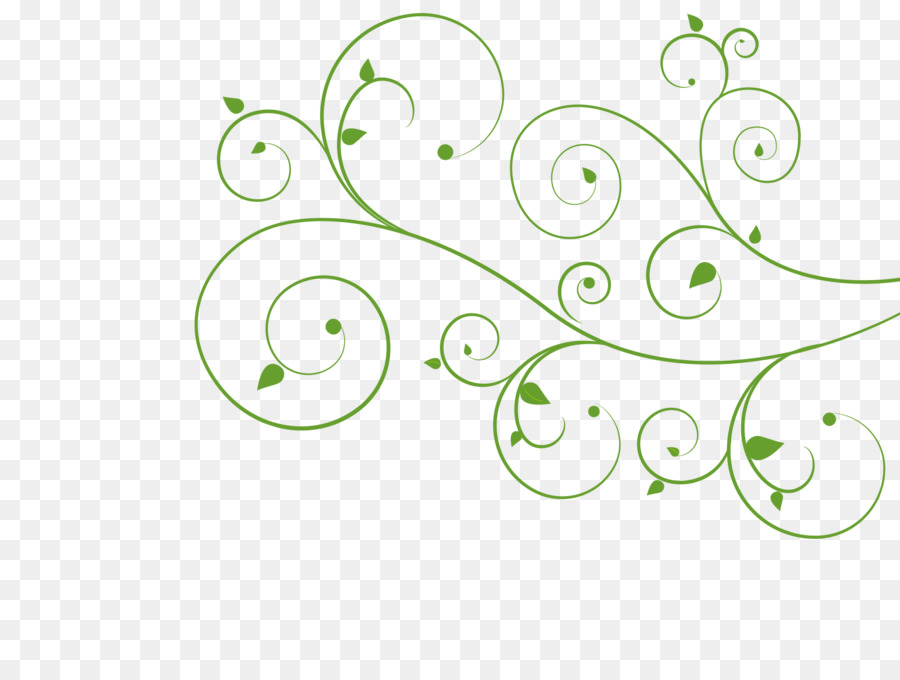 Motif Floral Vert，Floral PNG