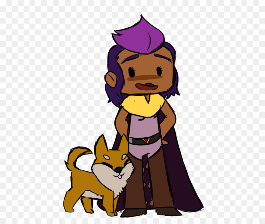 Personnage De Dessin Animé Avec Chien，Cap PNG