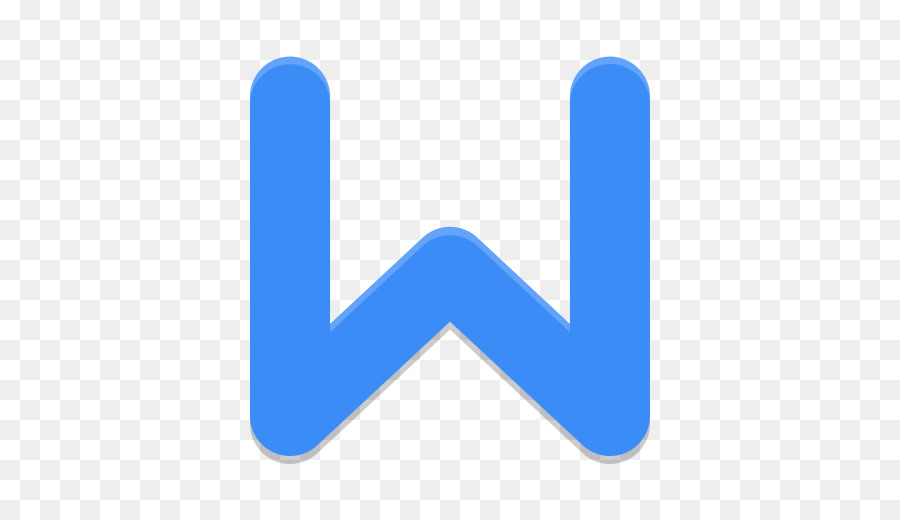 Bleu W，Lettre PNG