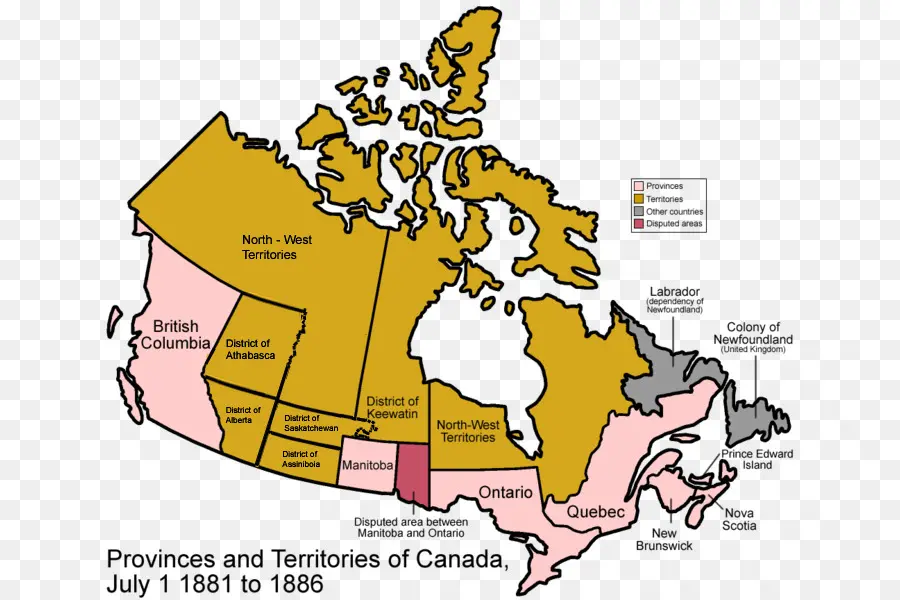 Canada，Les Provinces Et Territoires Du Canada PNG