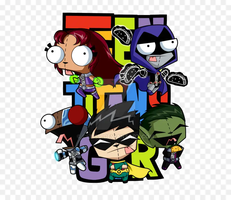 Personnages Des Teen Titans，Dessin Animé PNG