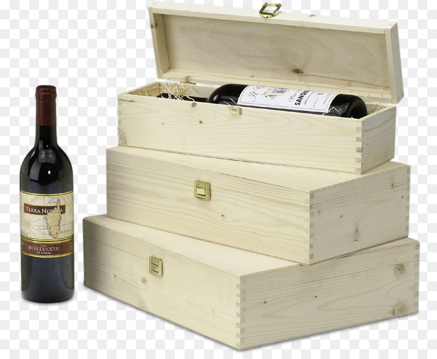 Bouteille De Vin Et Caisses En Bois，Vin PNG