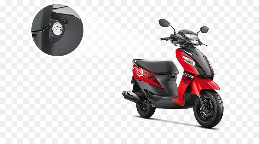 Scooter Rouge Et Noir，Moto PNG