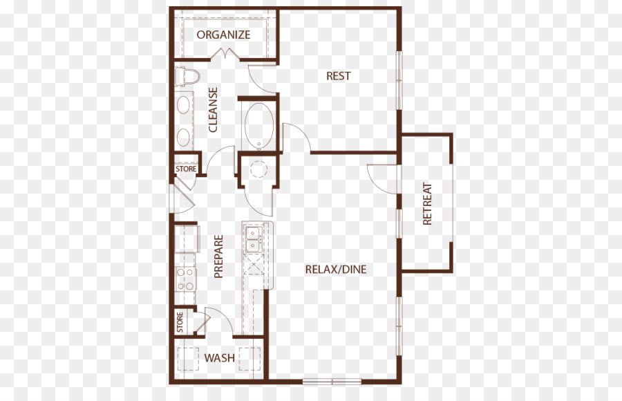 Plan D'étage，Chambres PNG