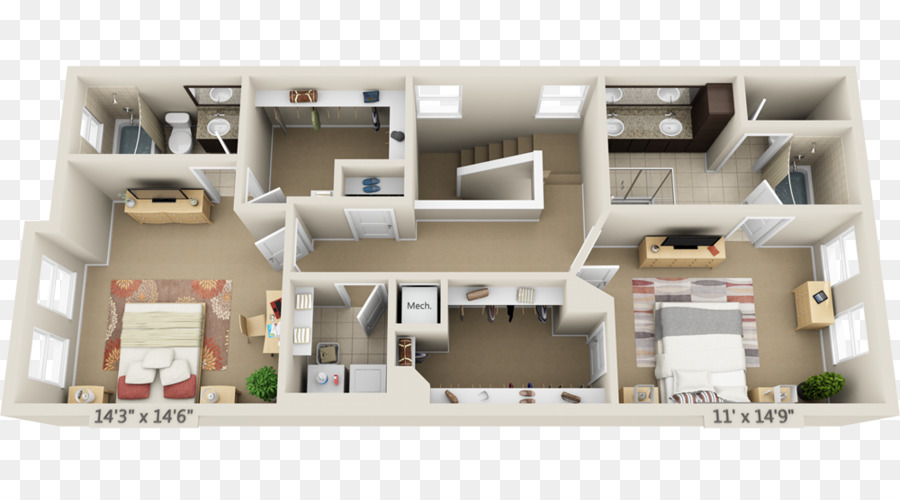 Disposition De L'appartement，Plan D'étage PNG